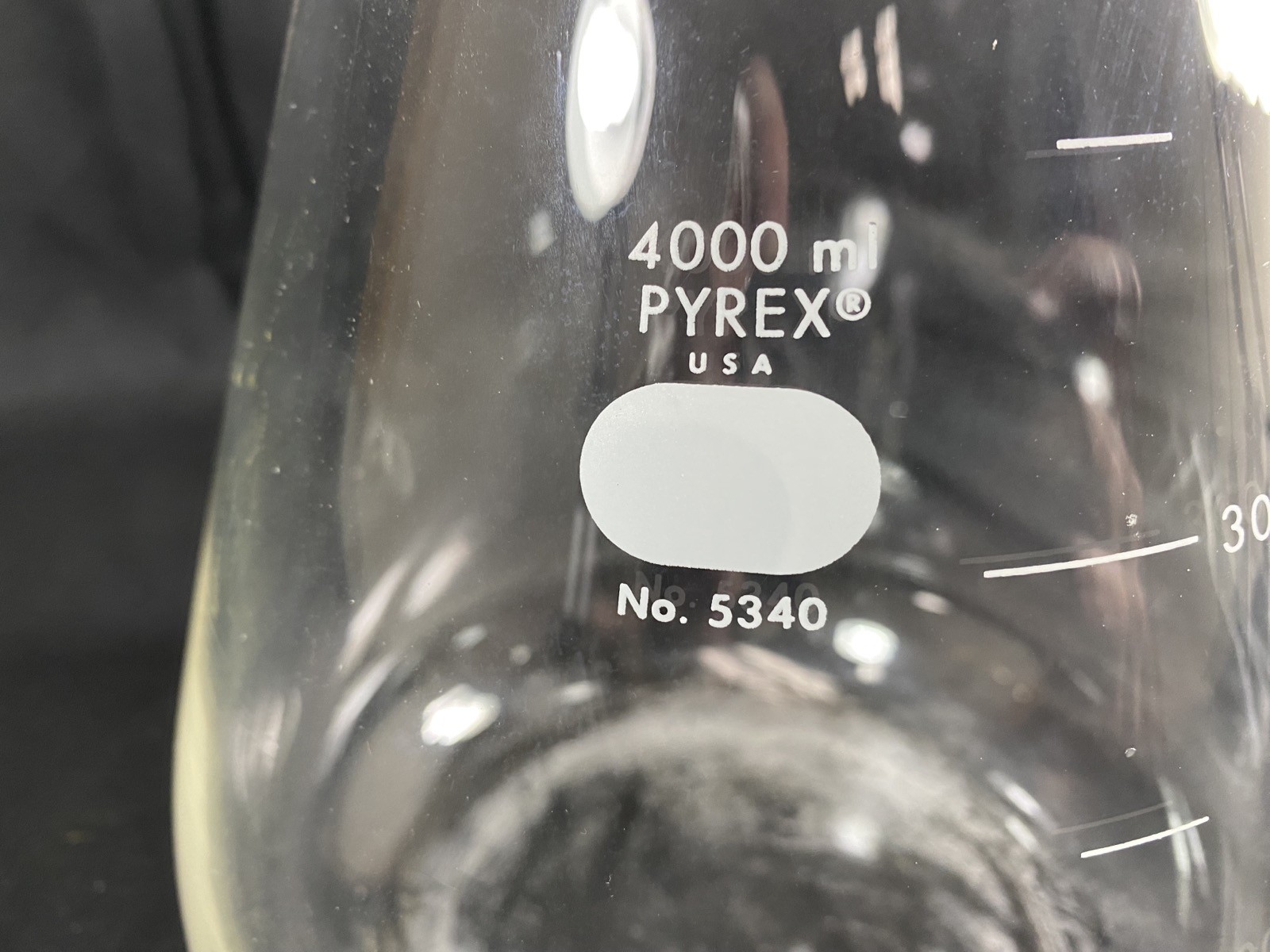 PYREX 4000mL Heavy Wall Filtering Flask W Sidearm Tubulation 12.5mm OD 5340-4L