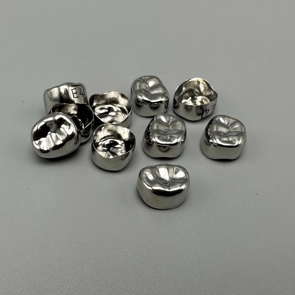 48 Dental Kids Primary Molar Crowns Stainless Steel Pediatric crown 48 Sizes USA