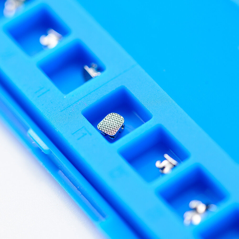 EASYINSMILE Dental Brackets Orthodontic Braces MINI Roth/MBT 022 345 Hook Mesh