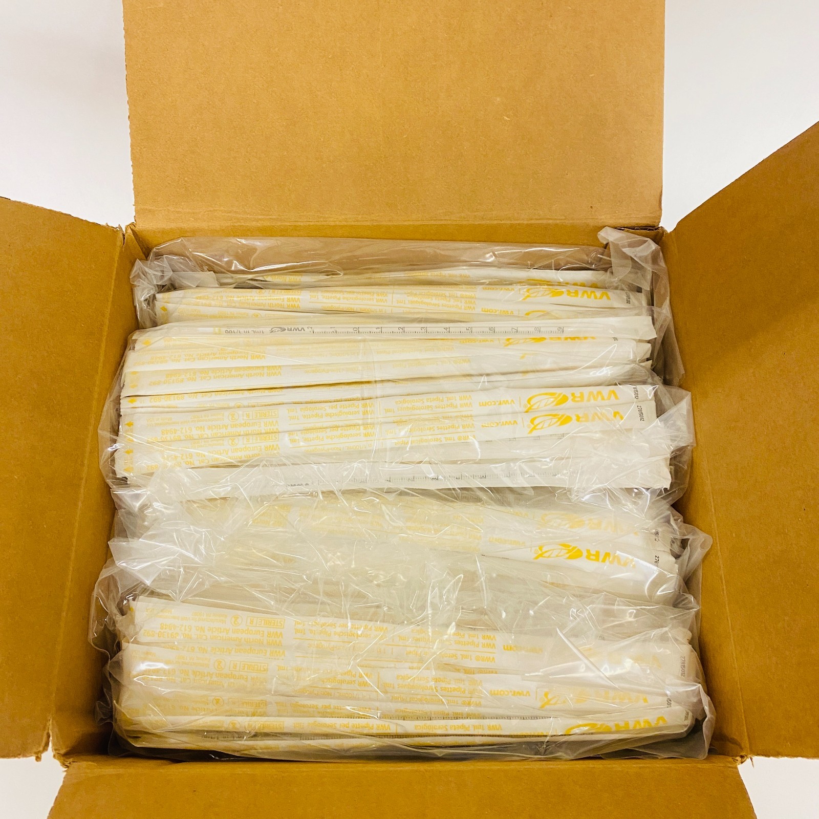 VWR 1mL Serological Pipettes 89130-892 Sterile Individually Wrapped – 1000 Pcs