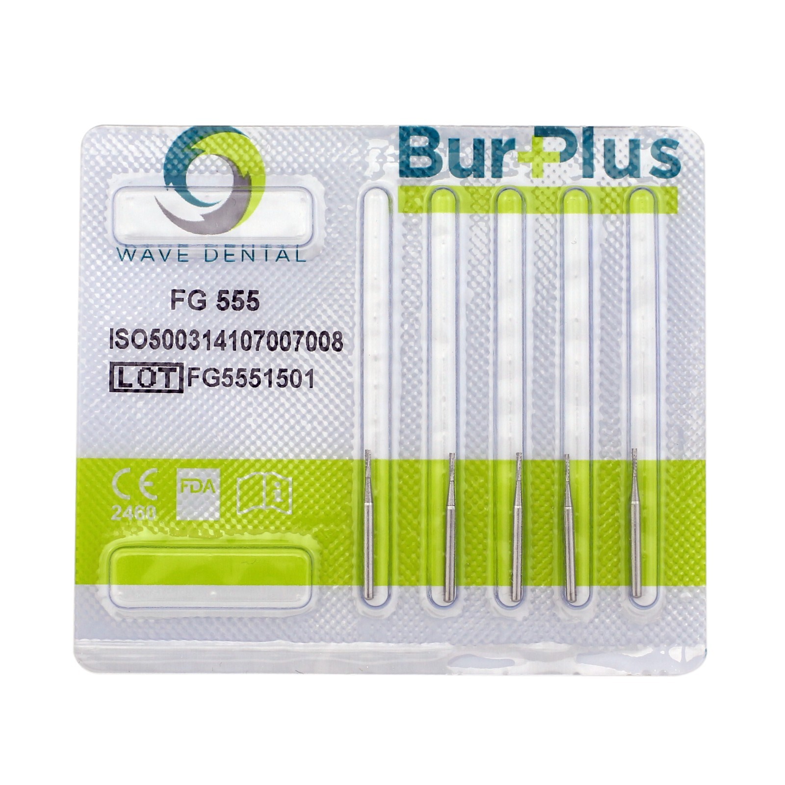 Wave Dental Operative Carbide Burs Straight Fissure Friction Grip FG 555 557 558