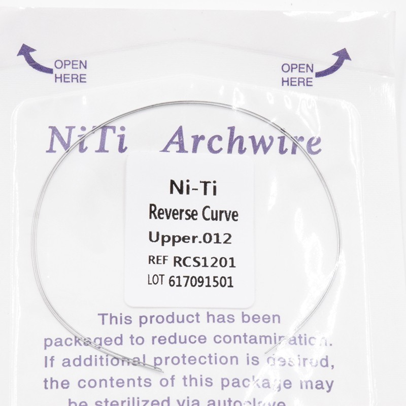 Dental Ortho NITI Reverse Curve Arch Wire Round 012/14/16/18/20 Upper/Lower