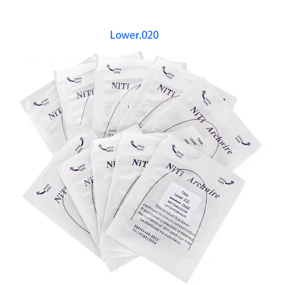 Dental Orthodontic TMA Beta Ti-Mo Alloy Round Arch Wires Ovoid