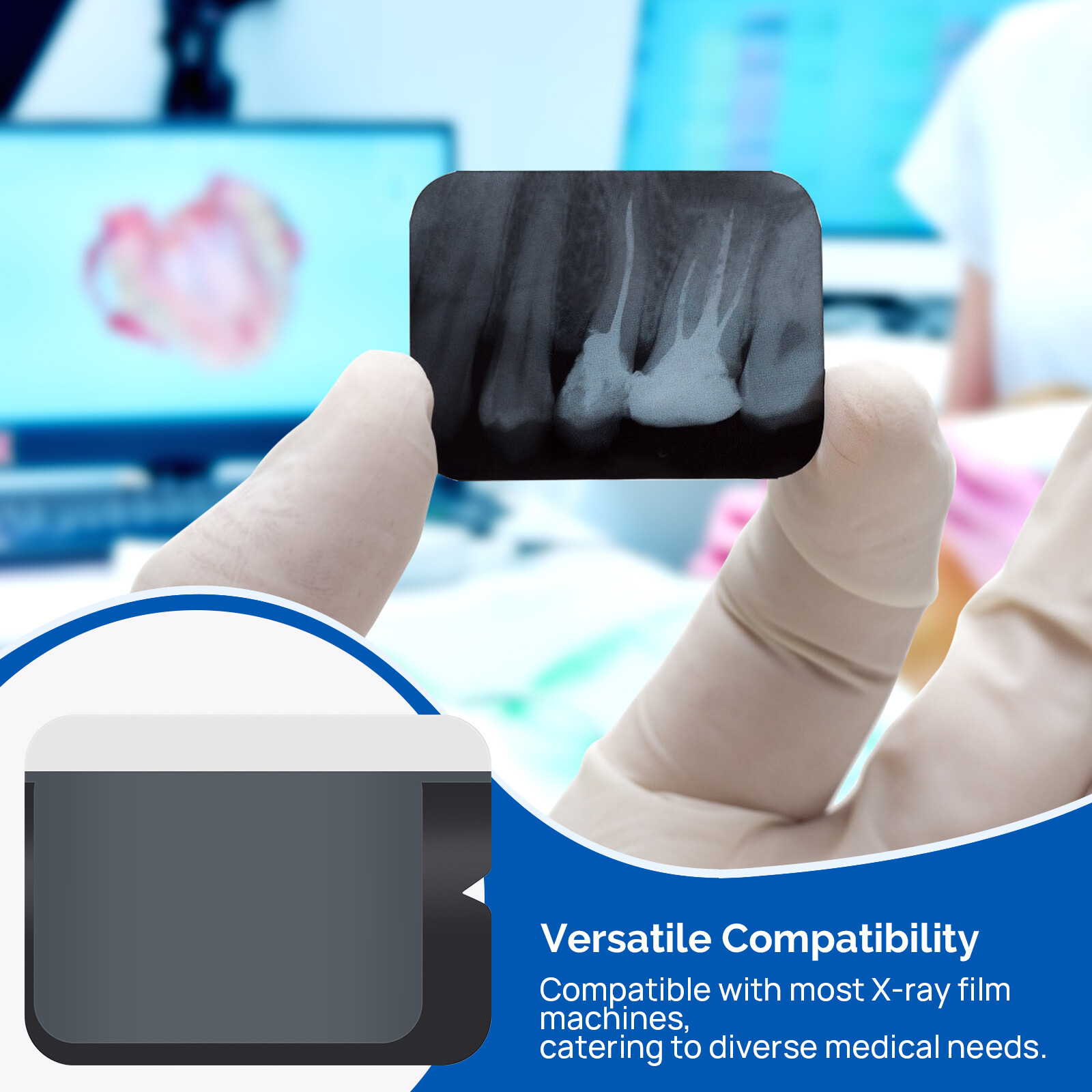 100pcs/box Dental Digital Storage Phosphor Envelopes Plastic Size #0#1#2