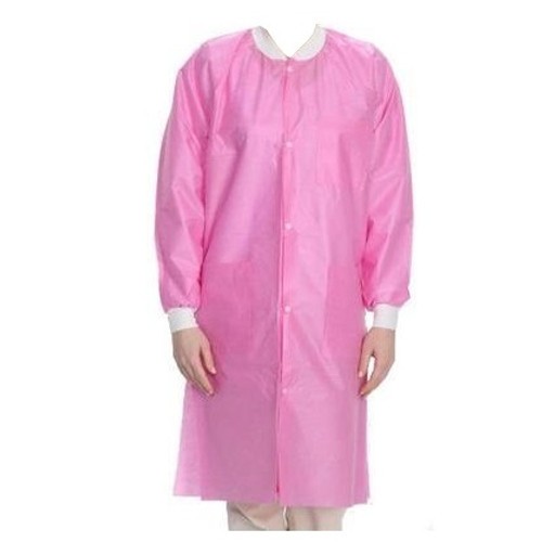 ValuMax 3560RBXS EasyBreathe Lab Coats Raspberry Extra Small 10/Pk