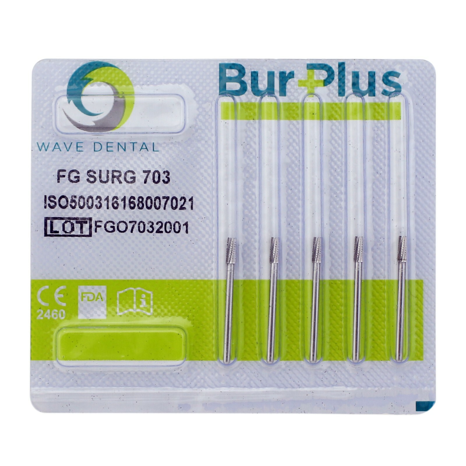 Wave Dental Surgical Bur Tungsten Carbide 25mm Taper Fissure Long FGOS FG SURG