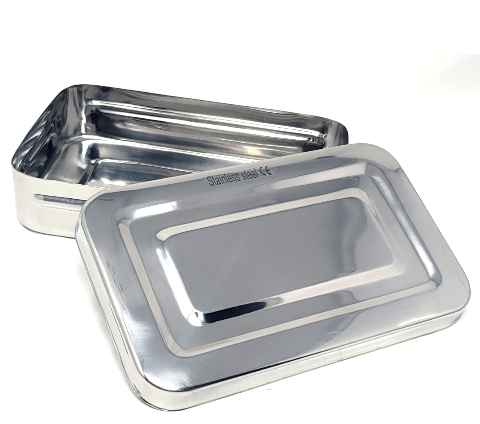 Sterilization Steel Box 8″x5″x2″ with Lid Surgical Dental Medical German Grade