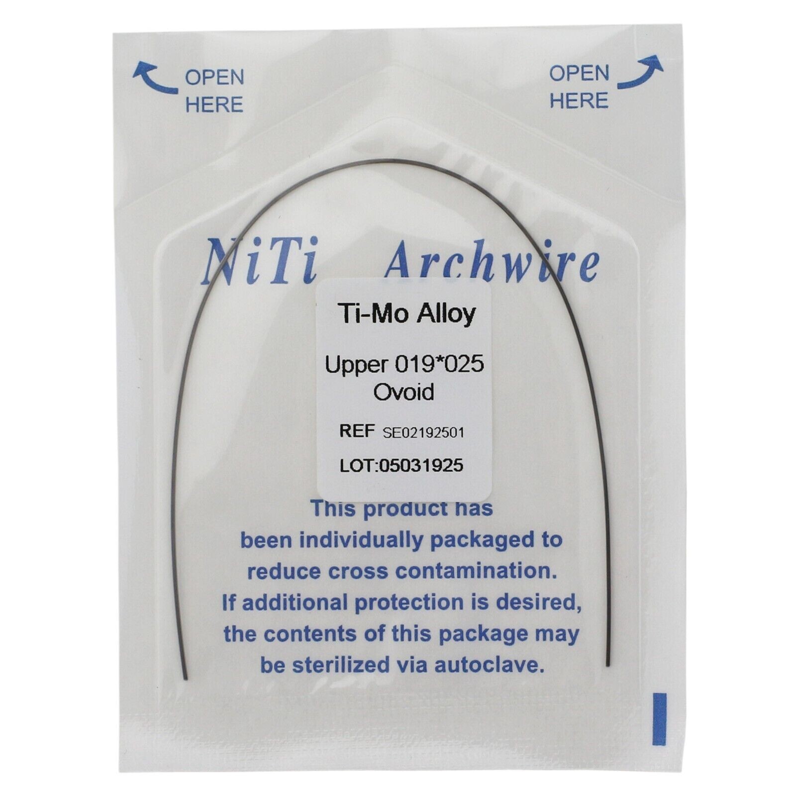 1-100Pcs Dental Orthodontic TMA Arch Wire Ti-Mo-Alloy Rectangular Ovoid/Natural