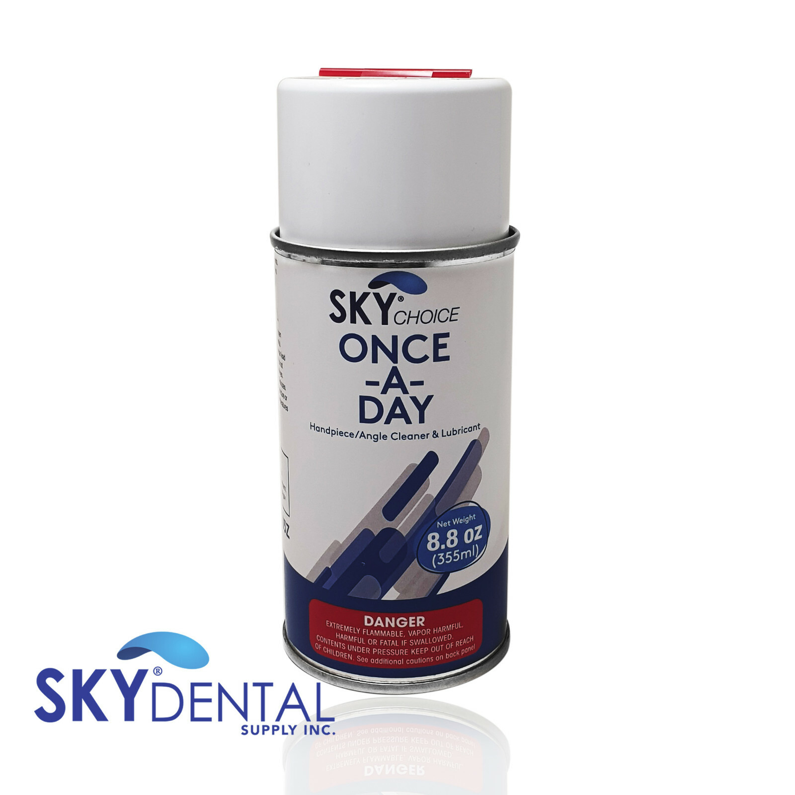 Once-A-Day Dental Handpiece Cleaner Spray, 8.8 oz. Can with Extension Tube