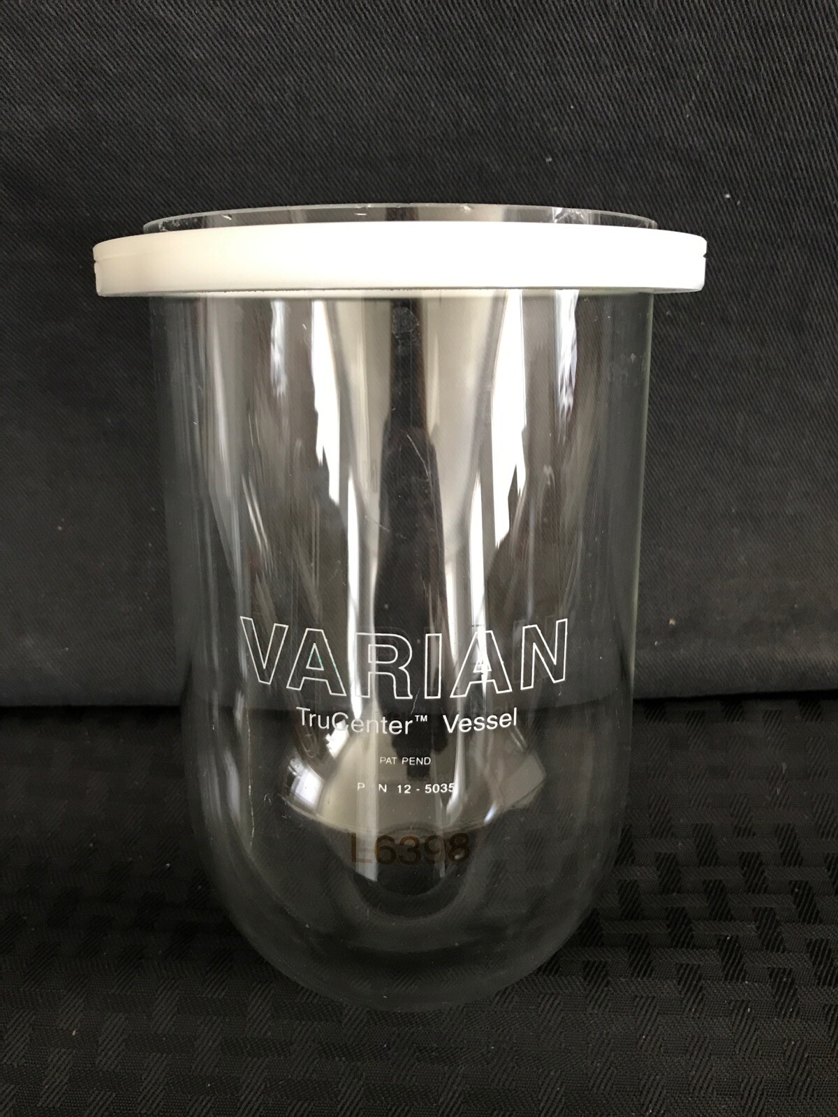 VARIAN 1000mL TruCenter Glass Dissolution Vessel w/ Collar 12-5035 B