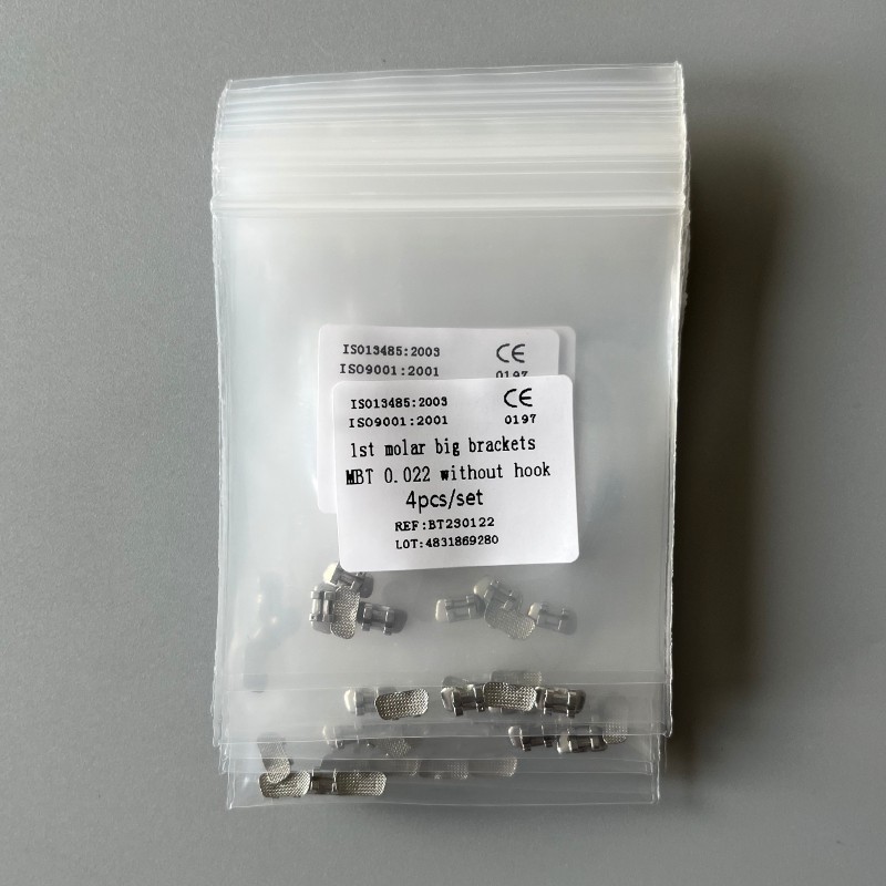 10Sets Dental Orthodontic 1st Molar Wide Big Brackets MBT 022 Without hooks