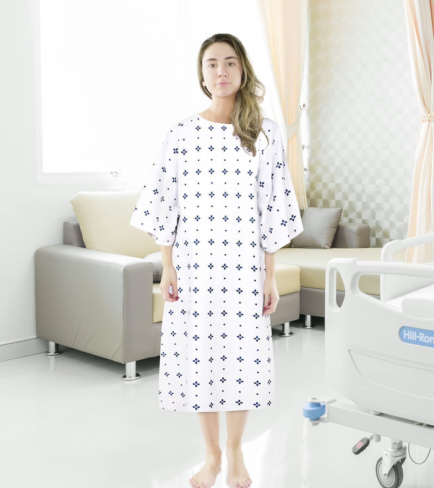 Utopia Care 6 Pack Unisex Hospital Gowns, Patient Gowns for Women and Men…