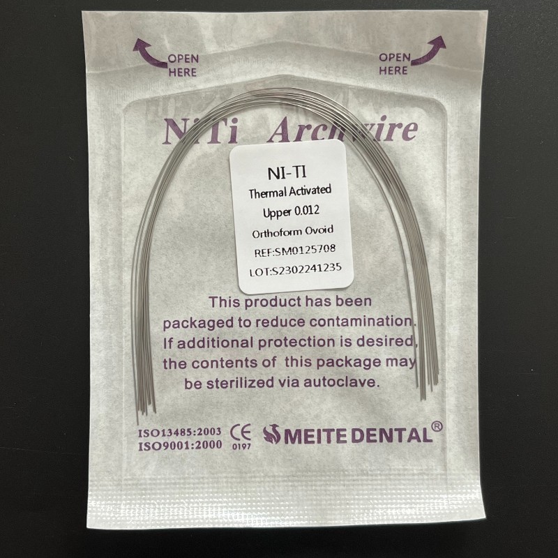 10 Packs Dental Orthodontic Thermal Activated Niti Round Arch Wires Ovoid Form