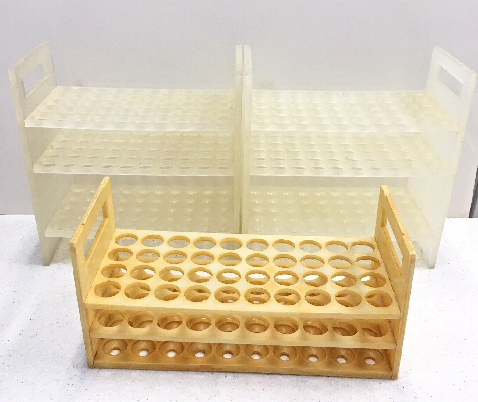 Bel-Art Test Tube Rack Holder 3 Lot Halloween Haunted House Laboratory Lab Prop