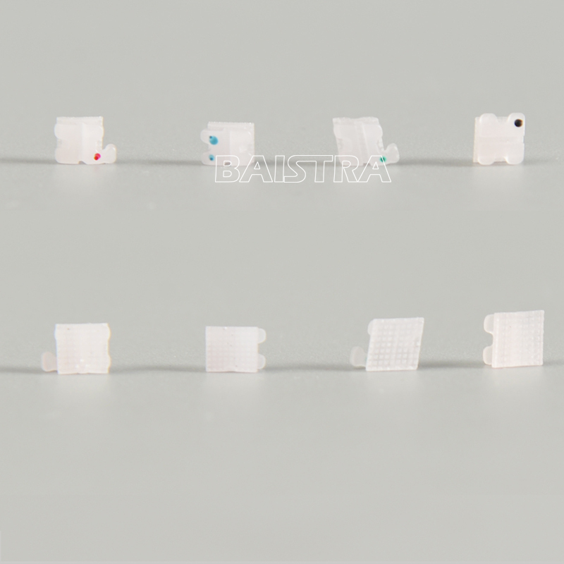Dental Orthodontic Ceramic Bracket Braces 5*5 Roth .022 3-4-5 Hooks AZDENT SALE