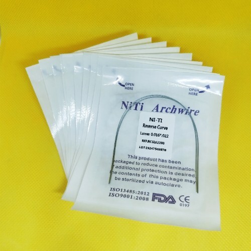 20Pack Dental Orthodontic Arch Wire Super Elastic Niti Reverse Curve Rectangular