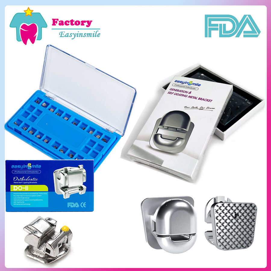 Orthodontic Spherical Bracket Self-ligating Brackets Dental Metal Brace ROTH/MBT