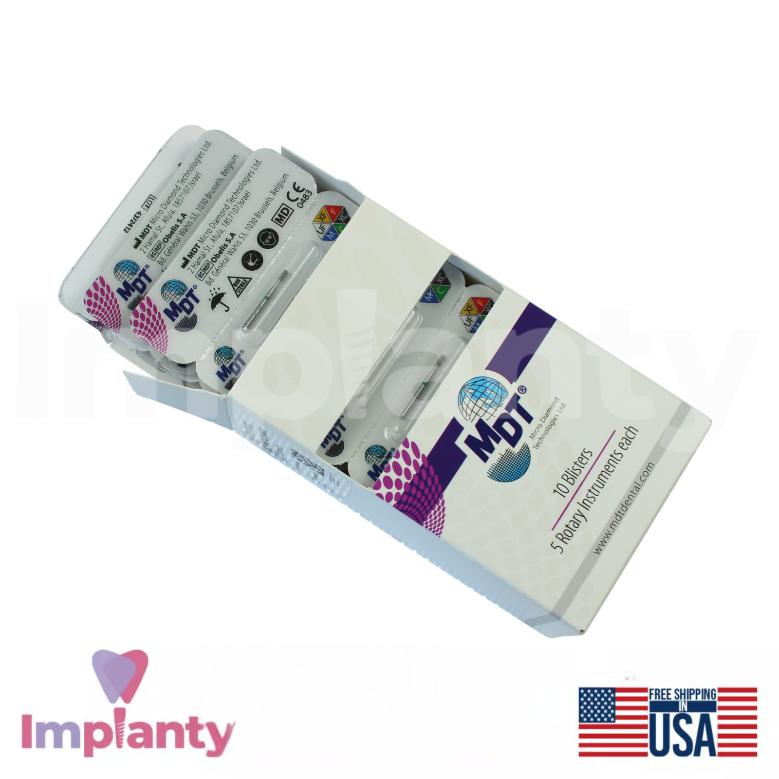 MDT Dental Pear FG Diamond Burs 237 Cavity Preparation Creating Smooth Contours