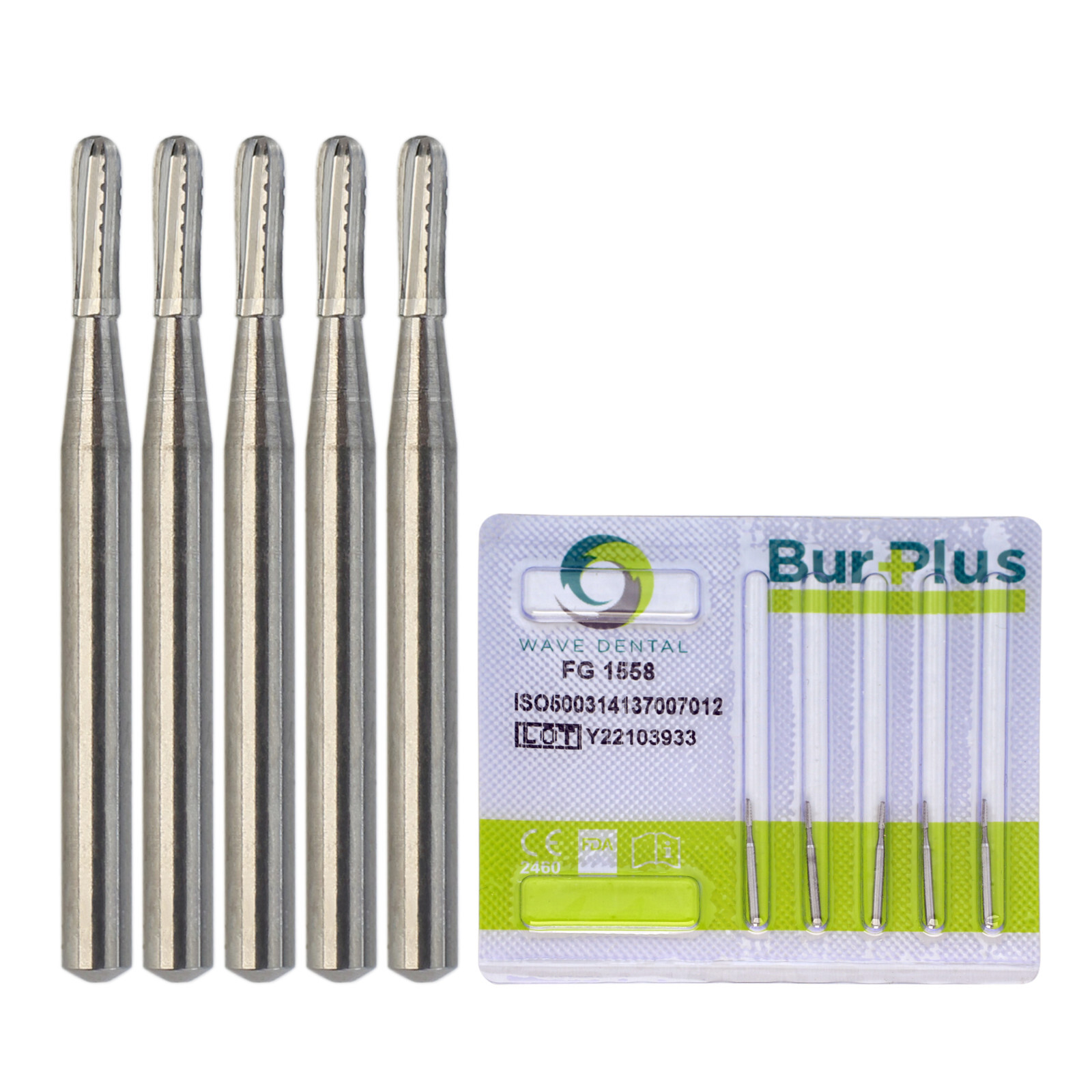 Prima Wave Dental Tungsten Carbide Bur Friction Grip For High Speed Burr FG1558