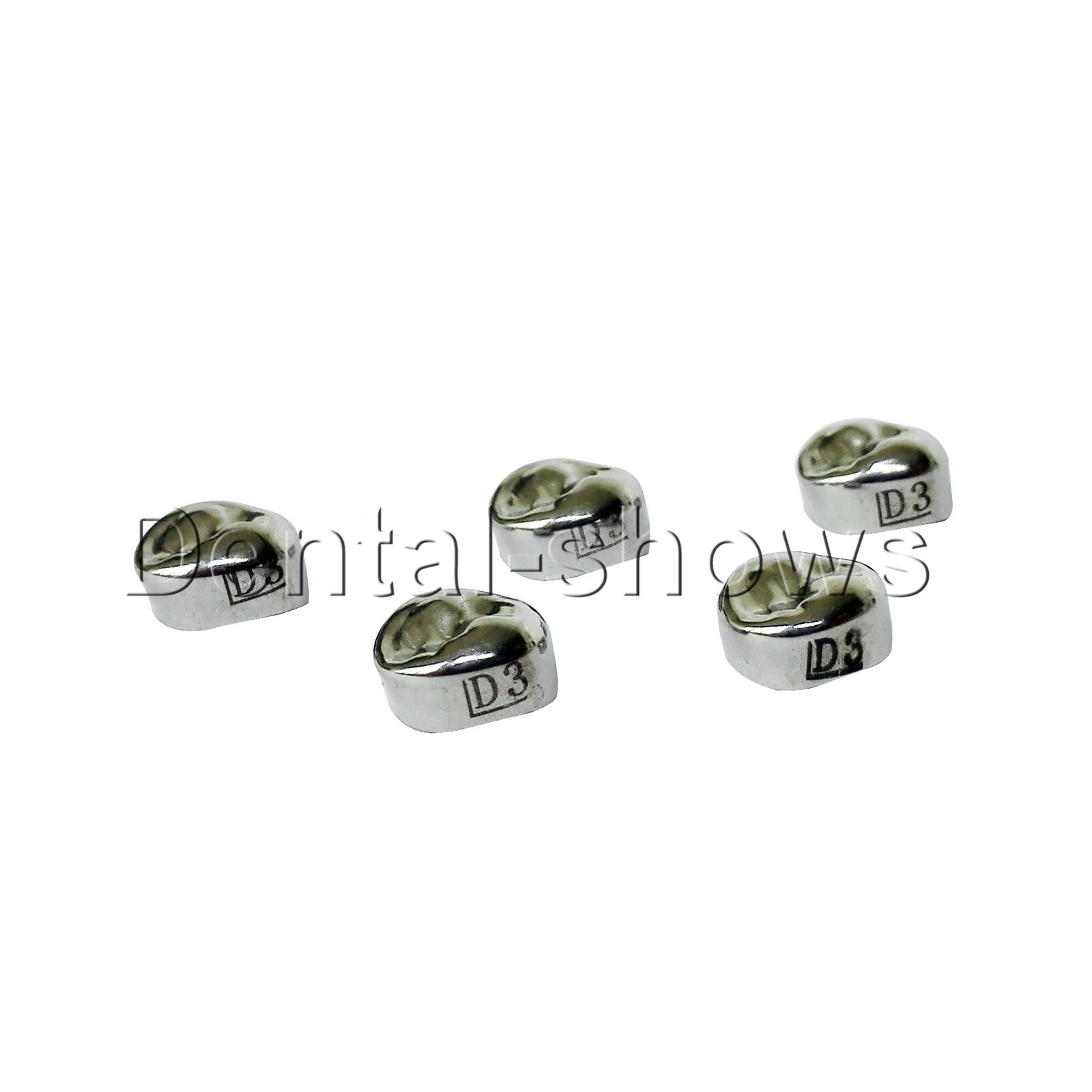 5pcs Dental Kids Primary Molar Crowns Stainless Steel Pediatric crown 48 Sizes