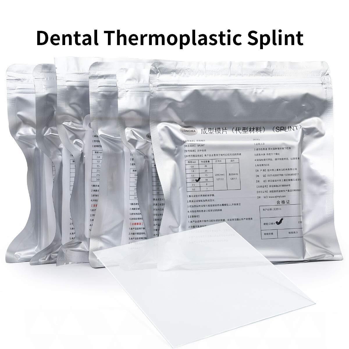 Dental Square Hard Thermoforming Material Splint Vacuum Forming Sheet USA STOCK
