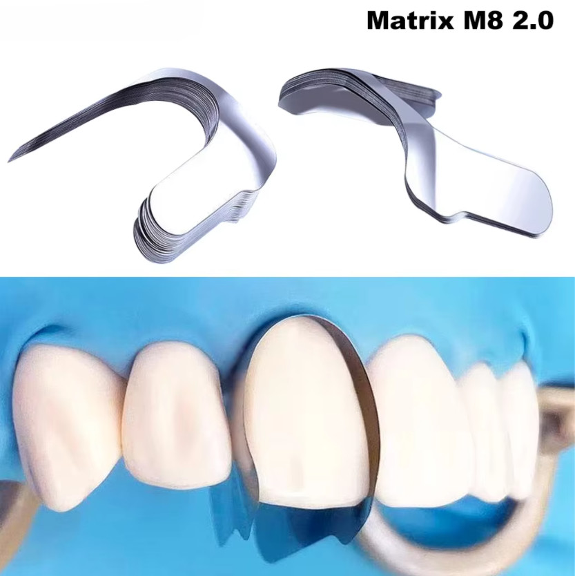 30pcs Dental Proximal Anterior Strips Twin Matrices Matrix Strip Sectional Bands