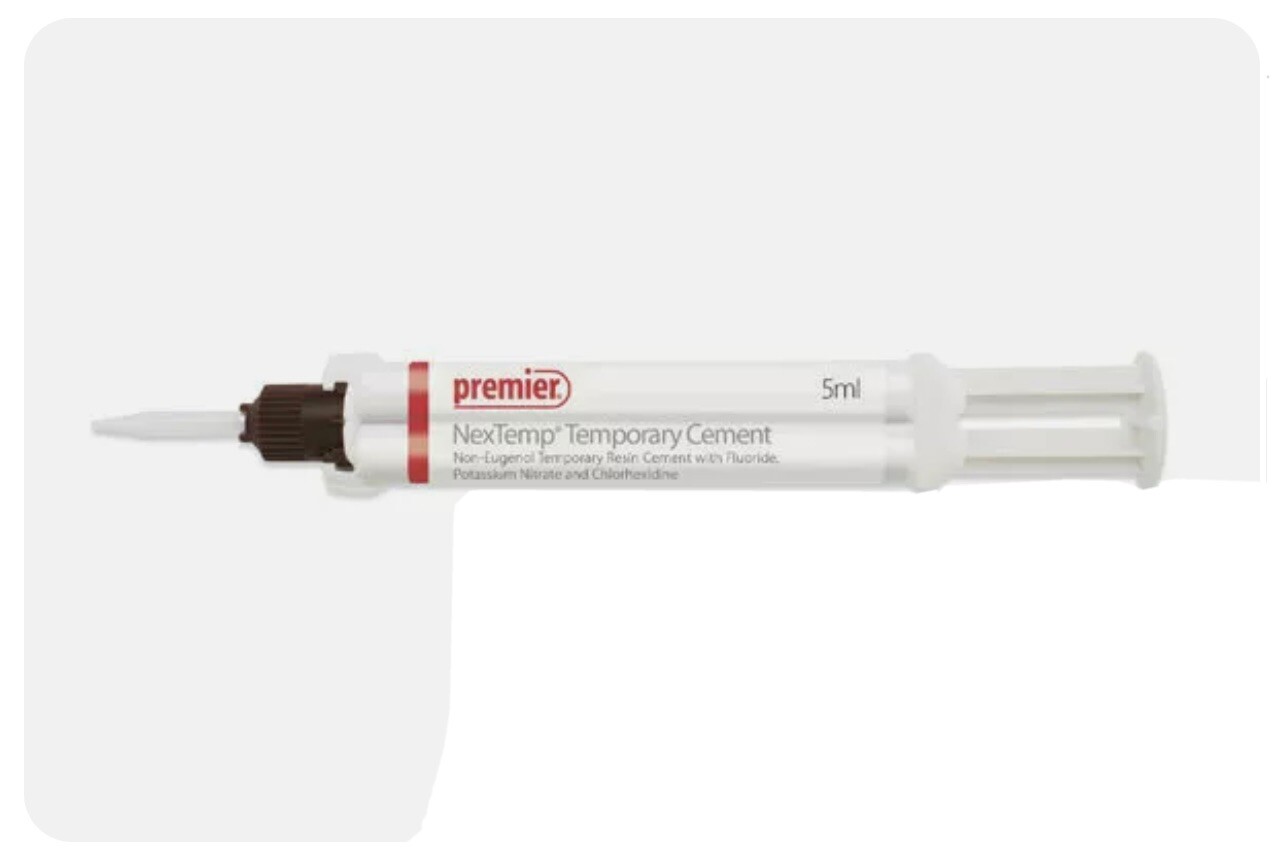NexTemp Premier Temporary Resin Cement 4 x 5ml Automix Syringes Bulk Kit