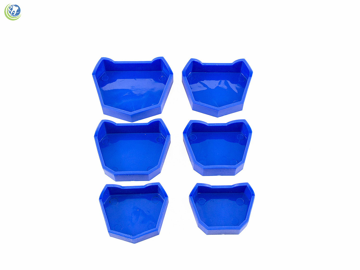 Dental Model Lab Base Former Molds for Stone Tray Loading Assorted Set of 6