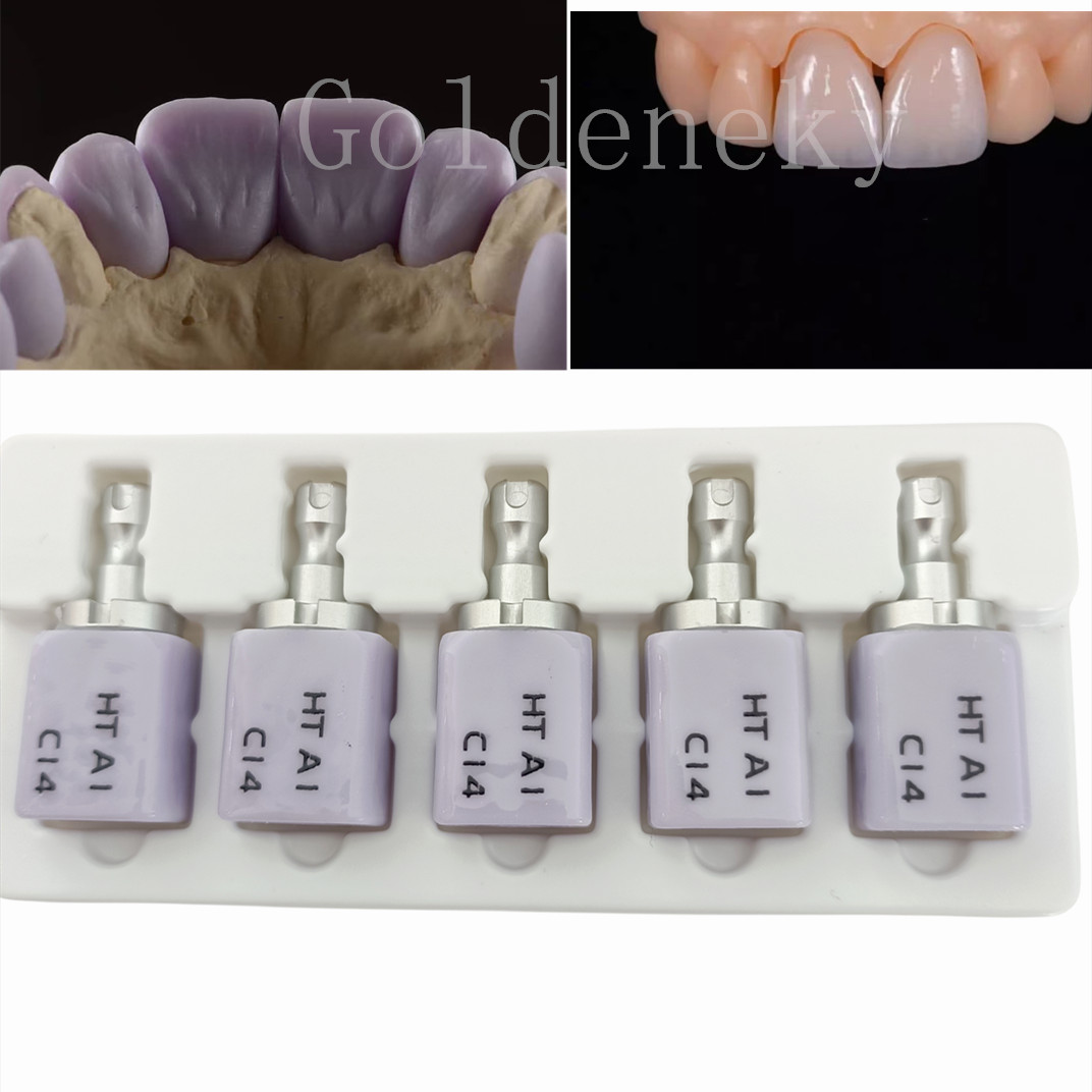 C14 High Transparency Dental Glass Ceramic Lithium Dislicate Blocks Cerec CADCAM