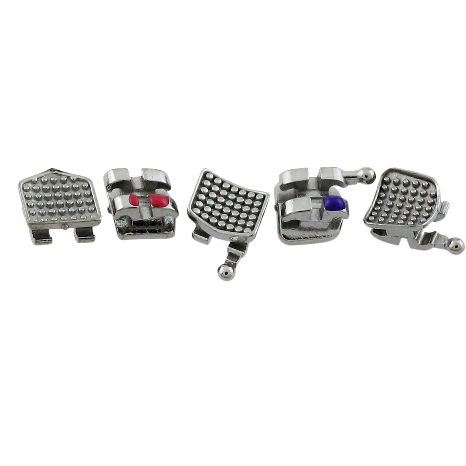 Dental Orthodontic Mini Brackets Metal Braces Roth MBT 022 Hooks on 345 MIM 5-5