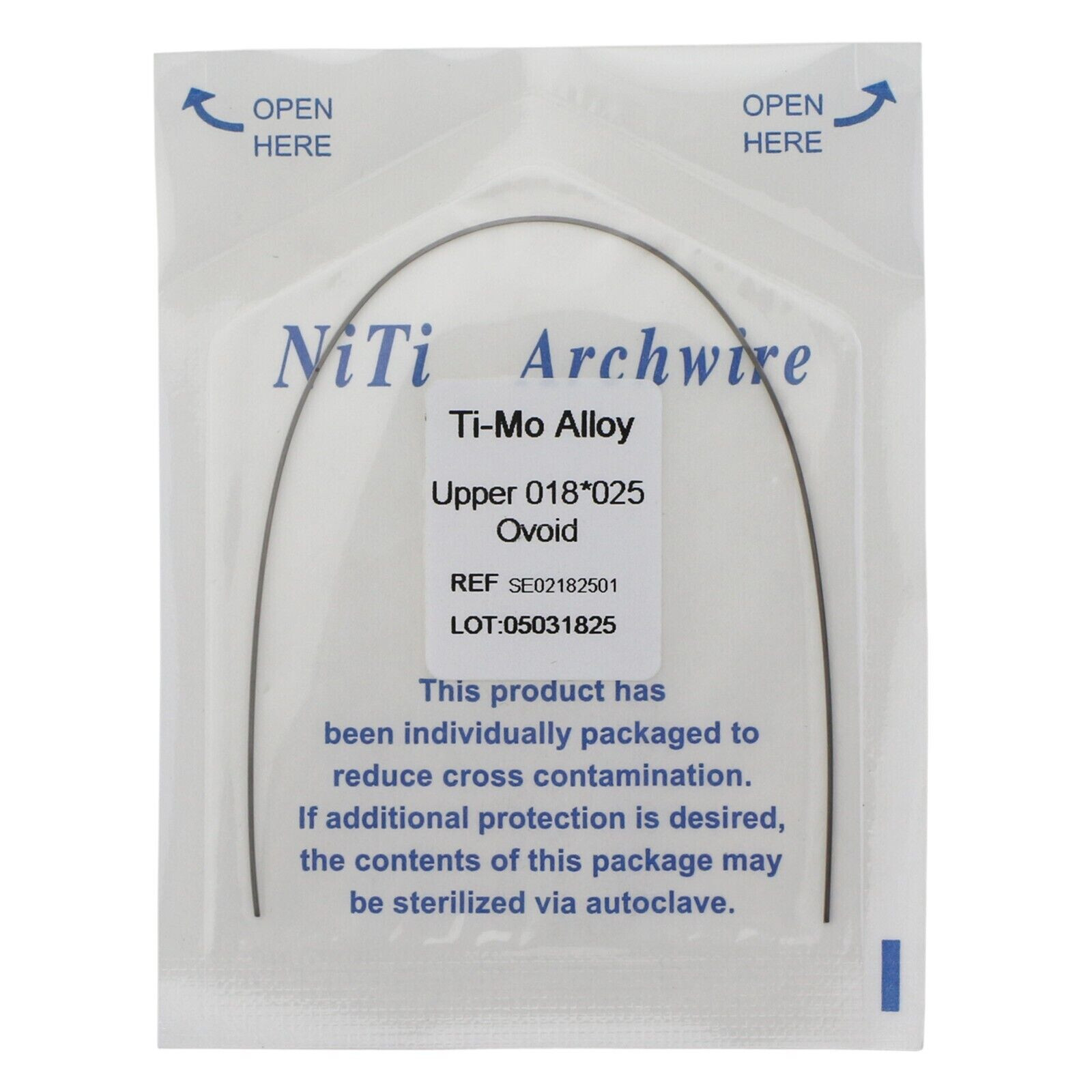 Dental TMA Molybdenum Beta Titanium Ti-Mo Alloy Arch Wire Rectangular/Round
