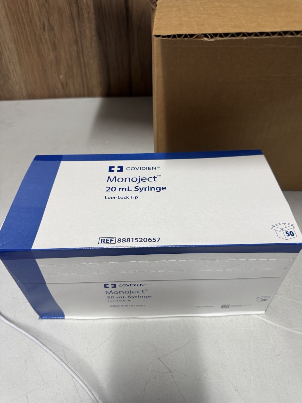 Covidien Monoject 20mL Syringe Luer Lock 300 Total (6 Boxes x 50) New