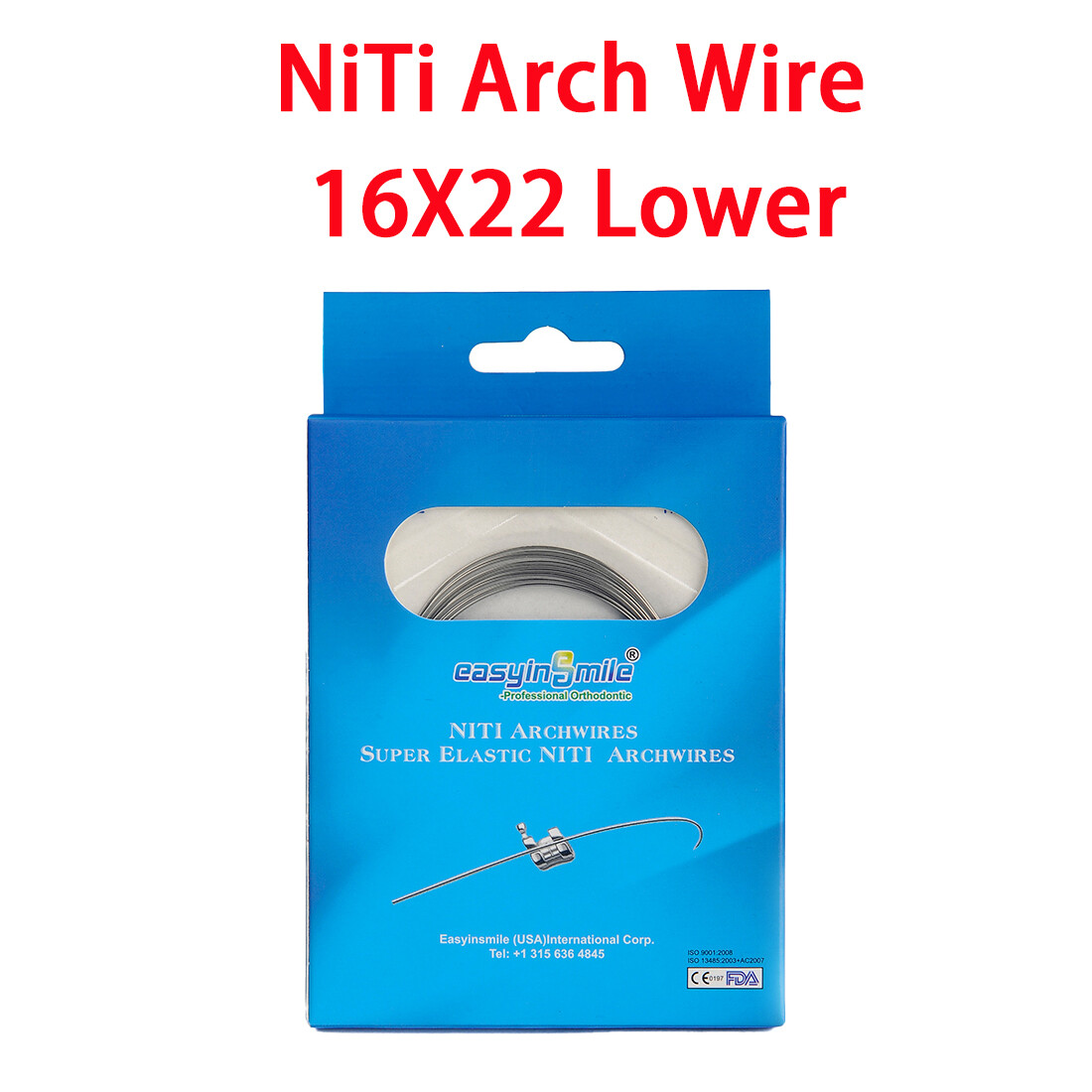 10Packs Dental Orthodontic Stainless Steel Rectangular Arch Wire Natural Round