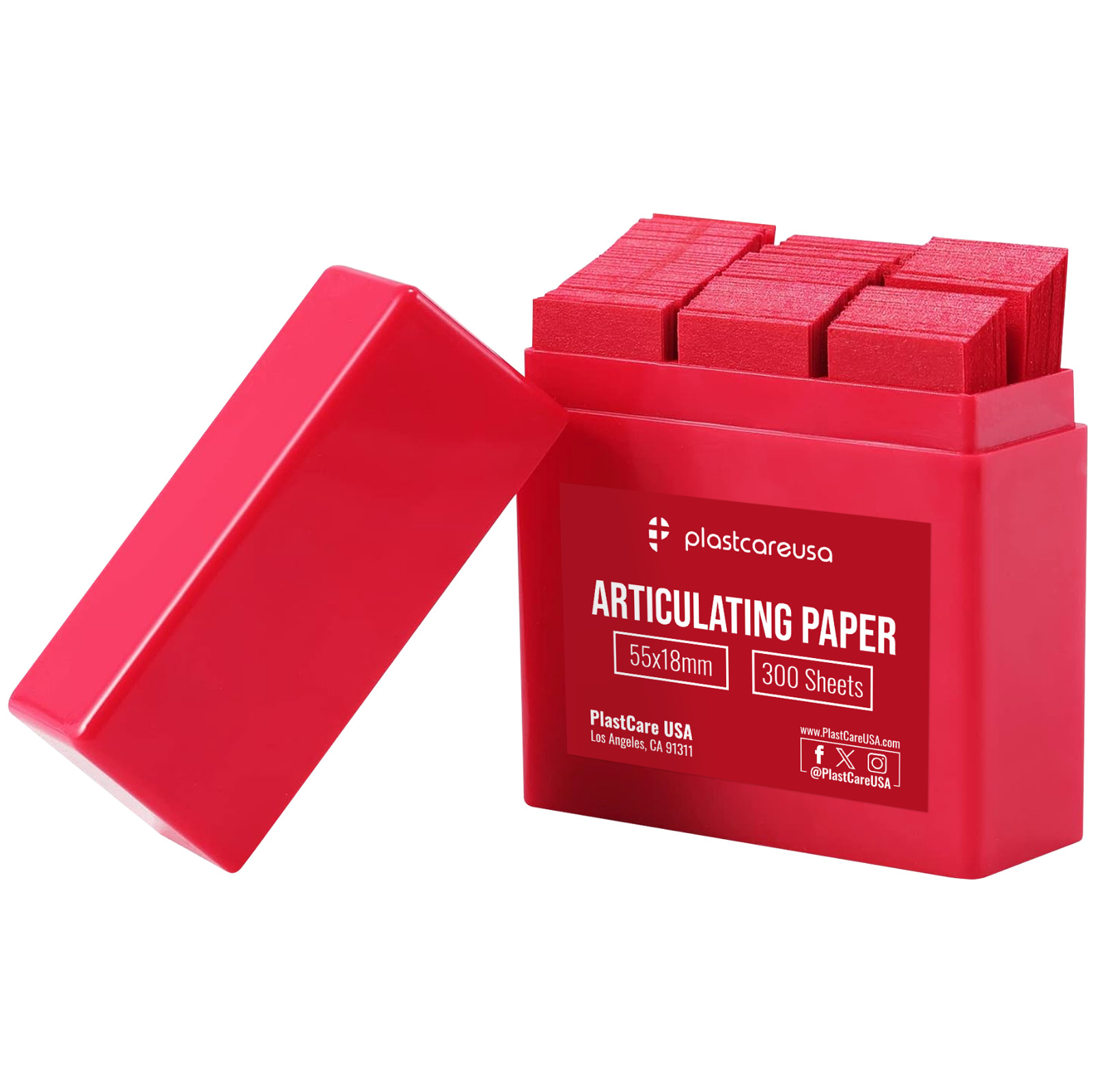 300 Red Articulating Paper Dental 55×18mm Ultra Thin Occlusal Contact Marking