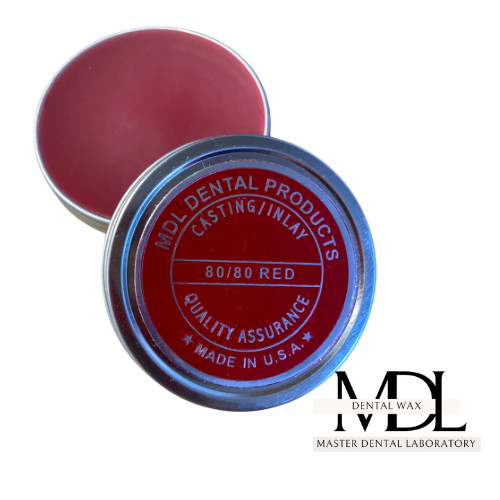 Dental Casting Inlay Milling Wax MDL Dental Products 80/80 RED BEST Seller!