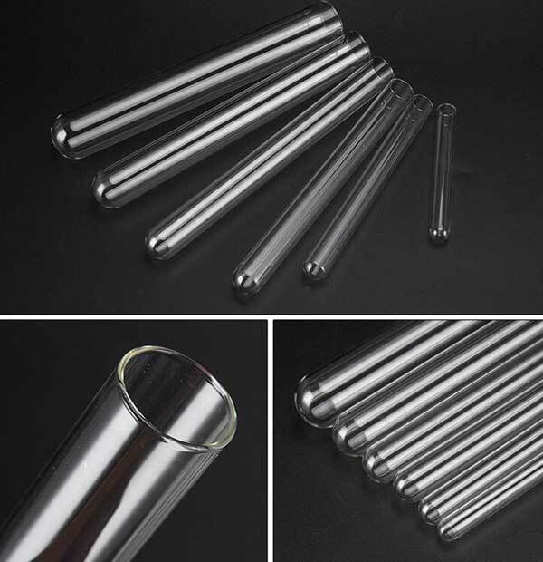 5ml – 135ml Round-bottomed Glass Tubes High Temperature Chemistry Glassware