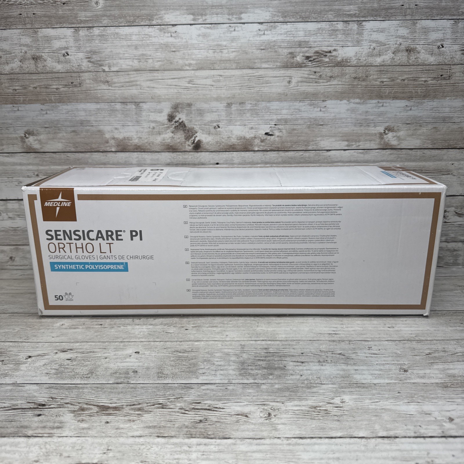 Sensicare Surgical Gloves PI ORTHO LT *1 Box 50 Pair* Sterile Size: 6 *See Date*