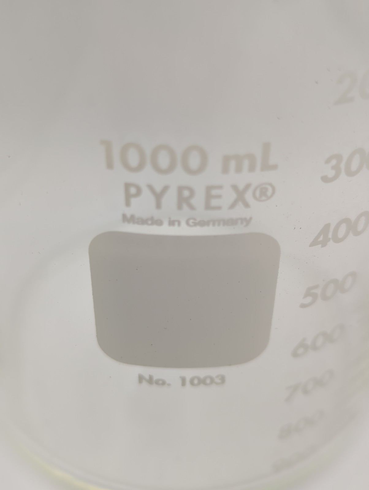 Lot of 2 Pyrex 1003-1L Heavy Duty Griffin Beakers 1000mL 1L Brand New NWOB