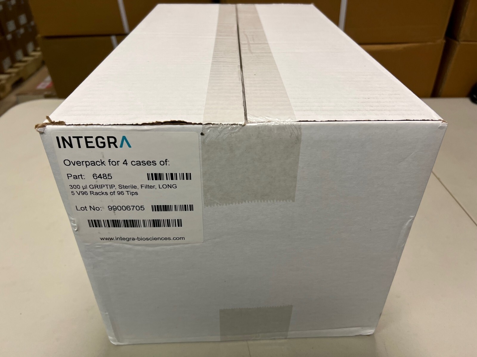 Integra 6485, 4-Pack, 300uL LONG 5 racks of 96 tips, Viaflo 96, FREE SHIPPING