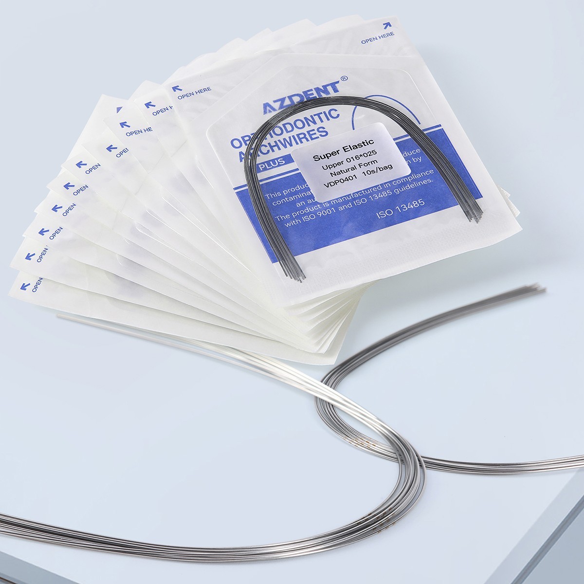 AZDENT PLUS Dental Orthodontic Niti Arch Wire Super Elastic Natural Form Round