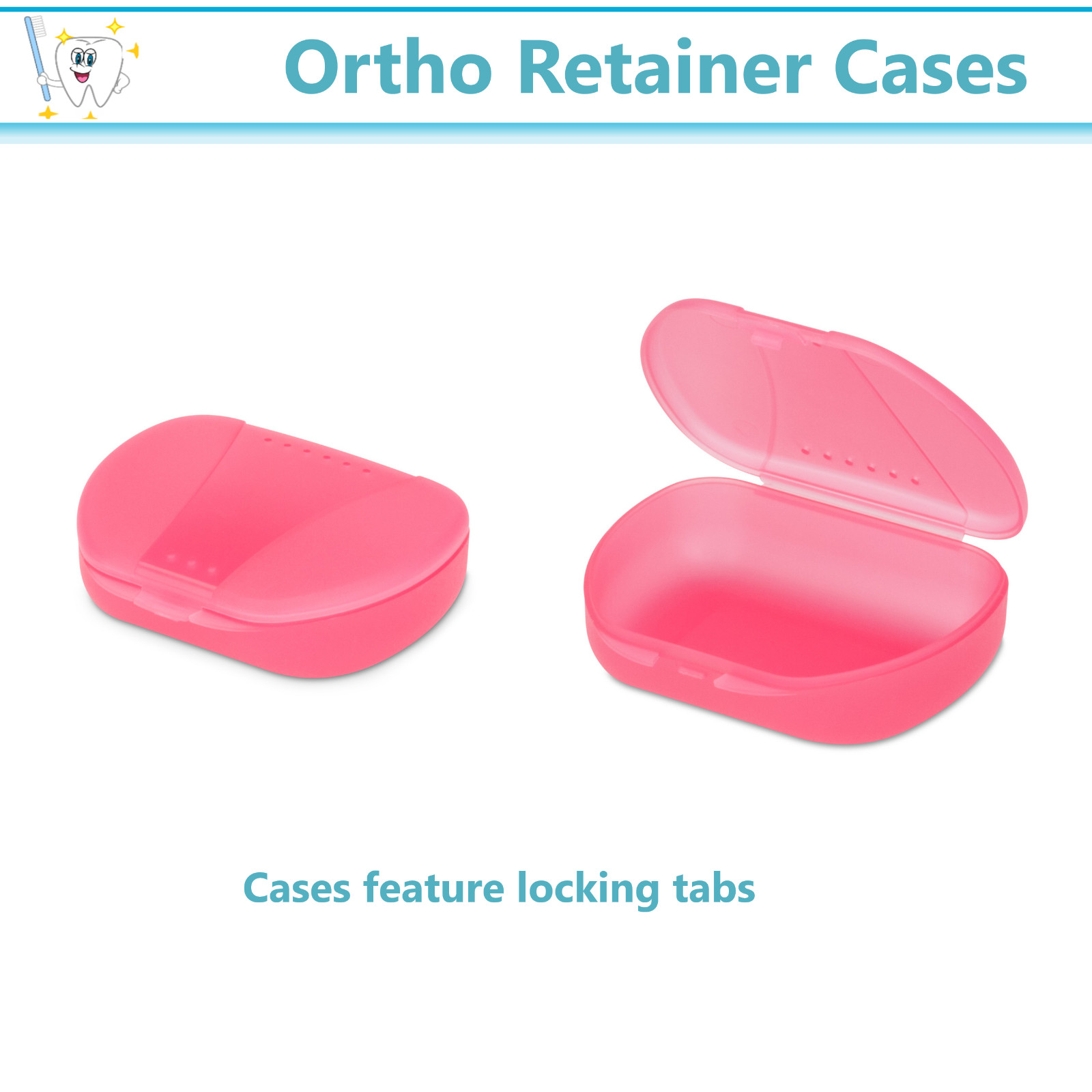 Dental Denture Box Retainer Box Carrier 4W x 2in x 2in Upto 200 Retainers/Case