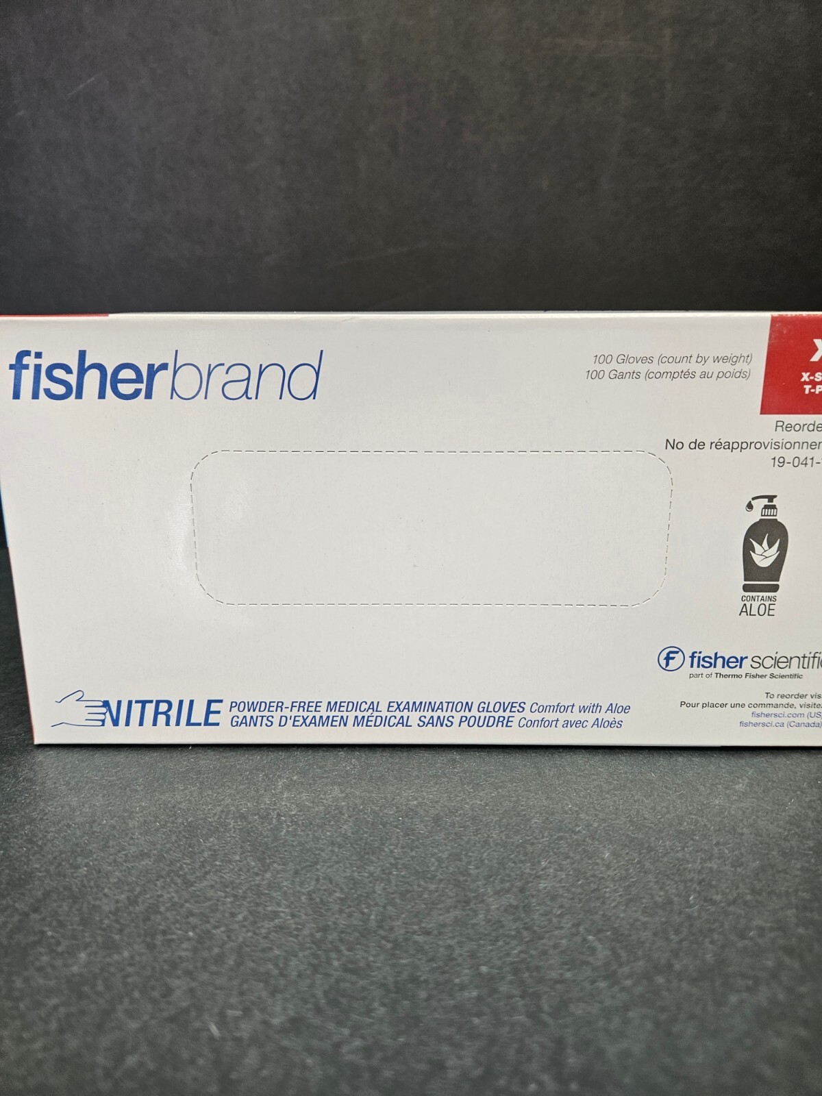 Fisherbrand Nitrile Gloves Extra Small Powder Free with Aloe 900 Gloves