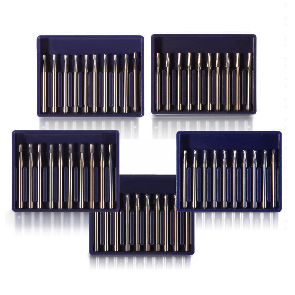 Dental Carbide Tungsten Steel Burs Crown Metal Cutting Drill Break Drills Bur