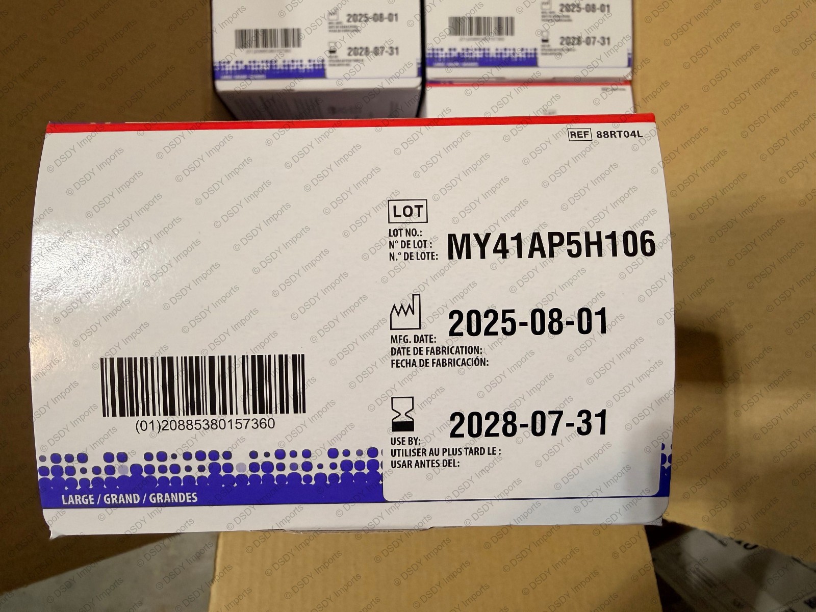 2500 LARGE HALYARD Nitrile STERLING SG Exam gloves (1xCASE) powder & latex free