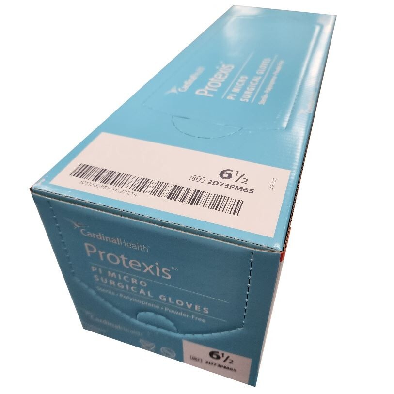 *200-Pairs* Cardinal Health Protexis PI Micro Surgical Size-6.5 Gloves 2D73PM65