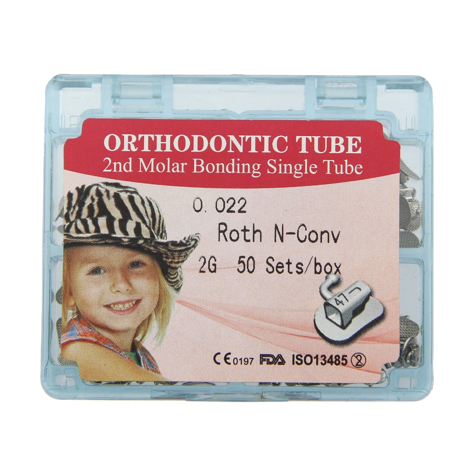 200pcs Orthodontic Buccal Tubes Roth 1st 2nd Molar Brackets tubos de ortodoncia