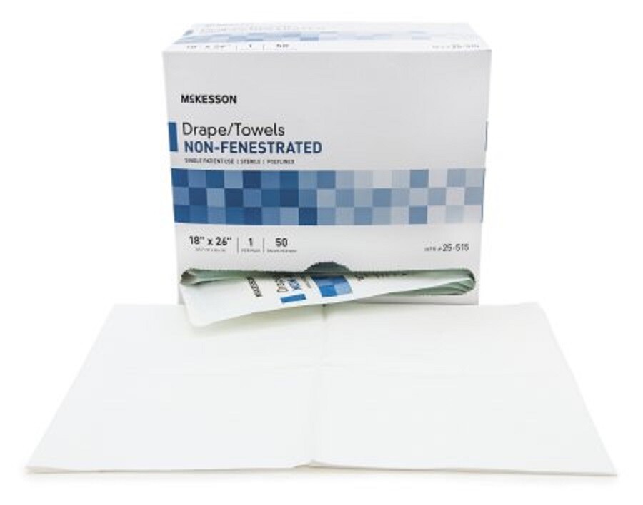 McKesson General Purpose Drape Sterile Field Drape 18 W X 26 L” Sterile BX/50