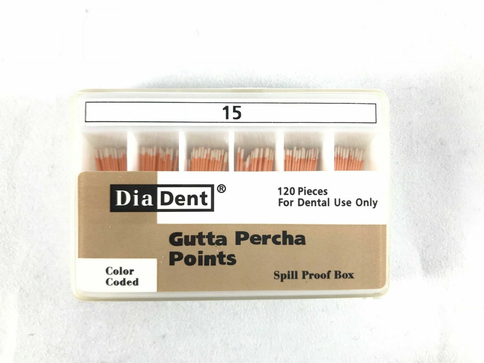 DIADENT Gutta Percha Points Endodontics (240 Pieces) All sizes Spill Proof 2 Box