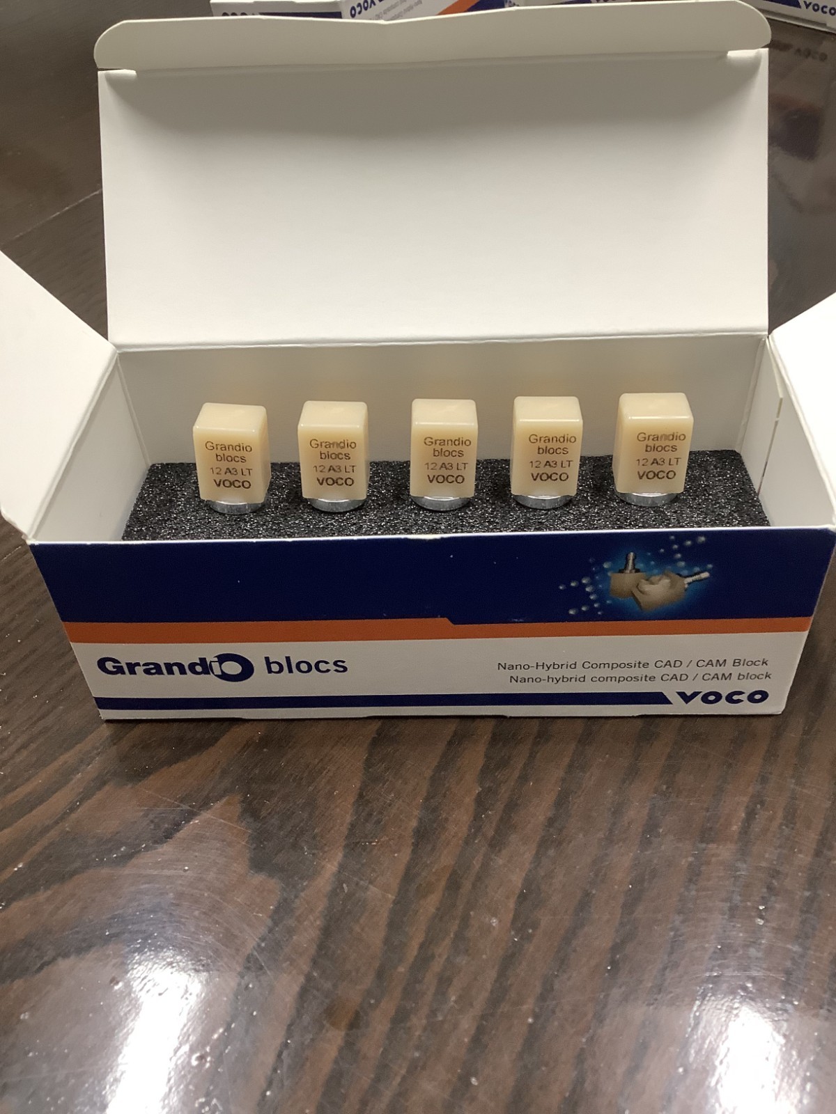 Voco 6005 Grandio CAD / CAM Blocs A3 #12 Low Translucency 5/Pk