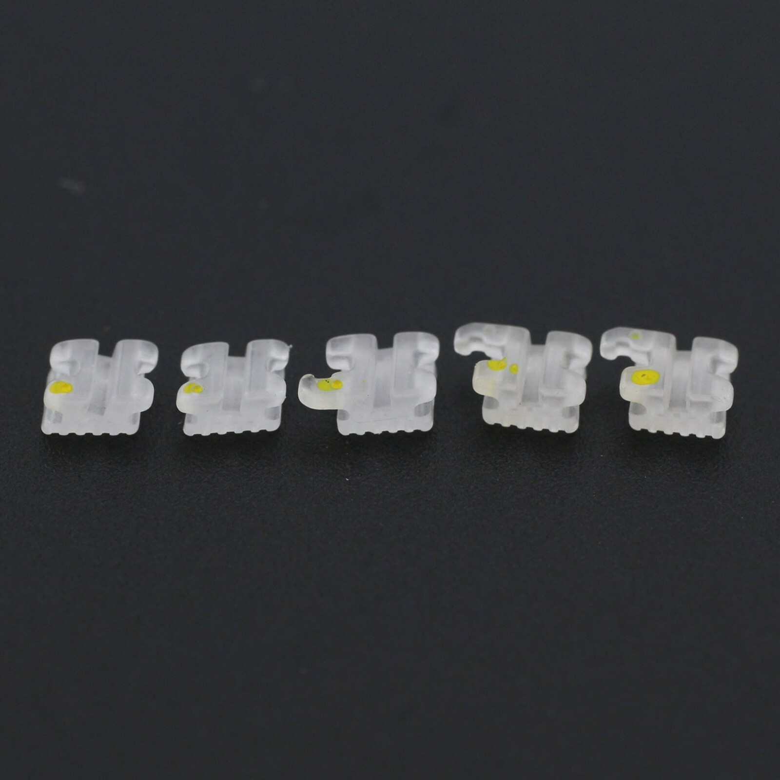 Orthodontic Aesthetic Bracket Ceramic Sapphire Clear Brace MBT 022 345W/H 5-5